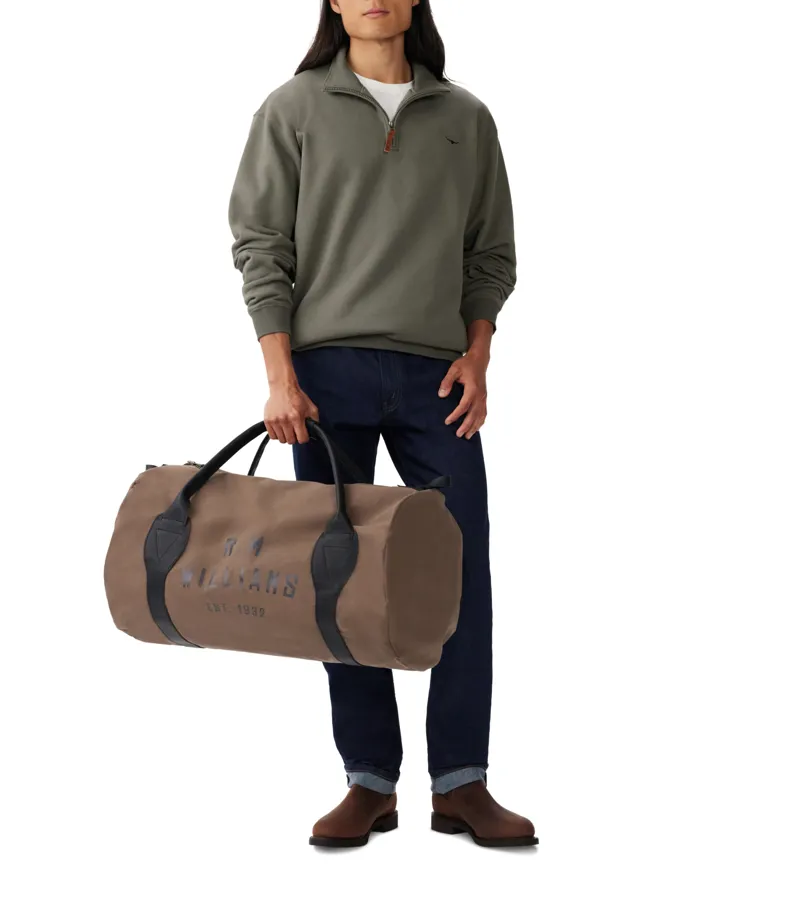 RM Williams Mulyungarie Jumper Olive-2